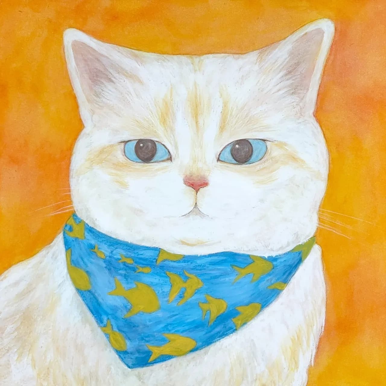 2025 / Fish Scarf Cat